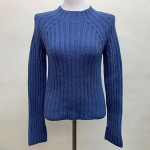 Newton Trading Co. Sweater Petite Medium Purple Multicolor 100% Lambswool